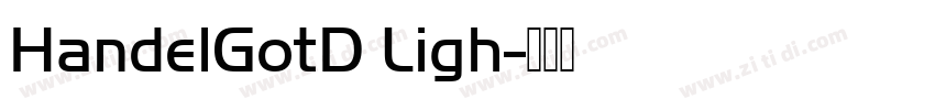 HandelGotD Ligh字体转换